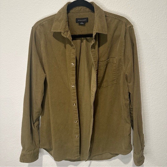 Cotton On Other - Cotton-On Corduroy Button Up Shirt in Olive Green - Medium